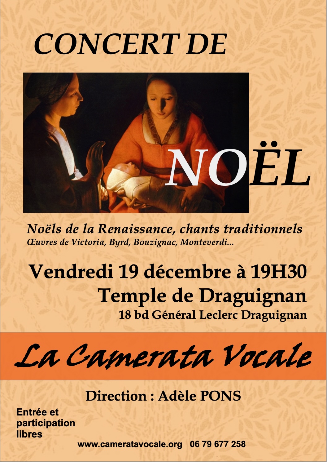 Concert de Noël Au Temple de Draguignan
